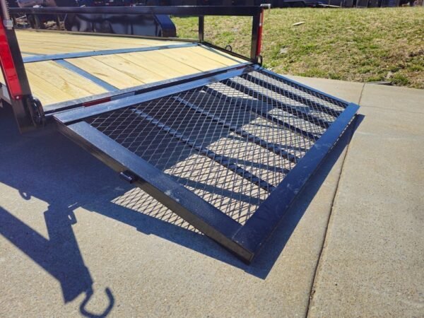 6’4″ x 16 Utility Trailer Double Axle Dovetail With Gate Powder Coated (2) 3500lb Axles - Image 20
