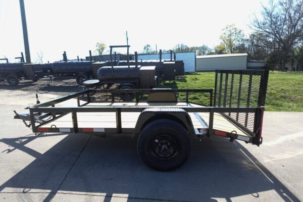 6′ 4″ x 10 Utility Trailer Dovetail Powder Coated With Gate 3,500lb Axle - Image 5