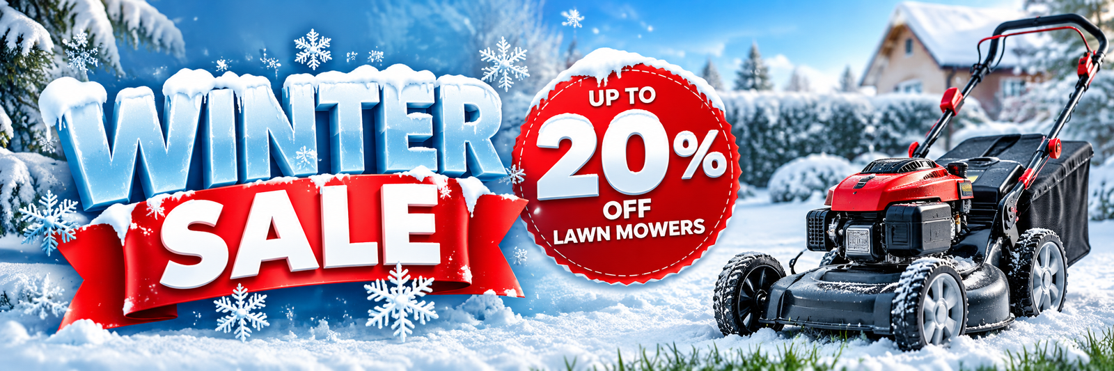 Winter Sale - Up to 20% Off Lawn Mowers