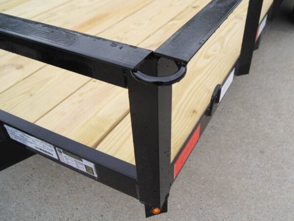 6’4″ x 16 Utility Trailer Double Axle Dovetail With Gate Powder Coated (2) 3500lb Axles - Image 12